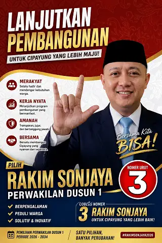 Rakim Sonjaya Siap Majukan Cipayung, Usung Semangat Pembangunan dan Kedekatan dengan Warga